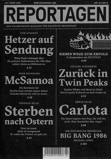 Puntas Bernet, Reportagen März.