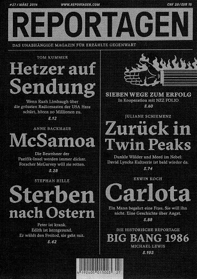 Puntas Bernet, Reportagen März.